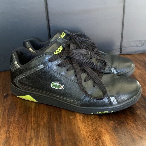 Lacoste Other - Lacoste Size 10 Men’s Black Leather Sneakers